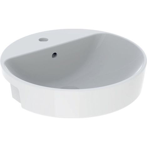 Geberit VariForm Demi lavabo rond, 500mm, avec trou pour robinet, (1/2)