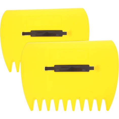 Râteau à gazon (1 paire), manche ergonomique, outil de jardin pour ramasser les feuilles, nettoyage du jardin, usage extérieur (1/5)
