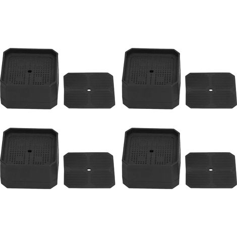 Lot de 4 protège-pieds chaise en caoutchouc avec réduction bruit pour (1/5)