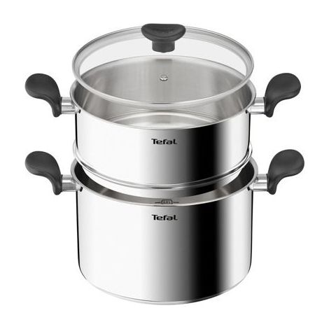 Couscoussier - Tefal - Primär E3089504 - Edelstahl - 24 cm - Glasdeckel (1/5)