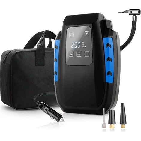 Compresseur d'air portable 12 V, 12 V 120 W, compresseur d'air numérique portable pour voiture, gonfleur automatique de pneus (1/5)