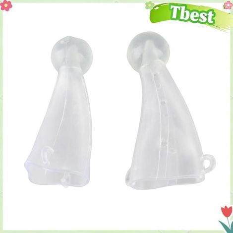 Tbest Protecteur de corne de vache Protecteur épais de Corne de Vache en Silicone, Boule Robuste, Pinces Réglables, animalerie kit (1/5)