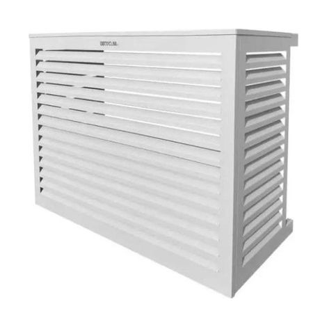 DECOCLIM - Cache unité extérieure en aluminium gris clair taille M - 23AM7035