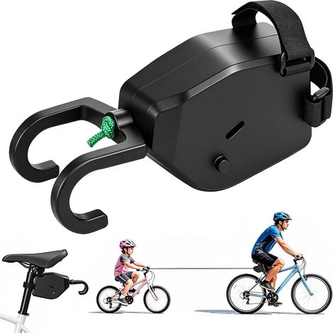 Rétractable Corde de Remorquage de Vélo, Barre Traction Velo Enfant, 2.5M Corde de Remorquage pour Vélo, Convient aux Vélos de Ville et Aux VTT - Max 90kg (1/5)