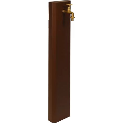 Fontana a parete colore corten acciaio 100 cm