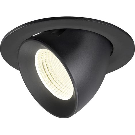 Encastré downlight NUMINOS® GIMBLE L intérieur 4000 K 55° IP20 rond noir - SLV - 1009745