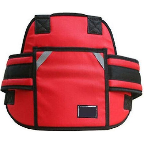 Ceinture de sécurité respirante pour enfants, harnais mignon à motif dessin animé pour moto, rouge (1/5)