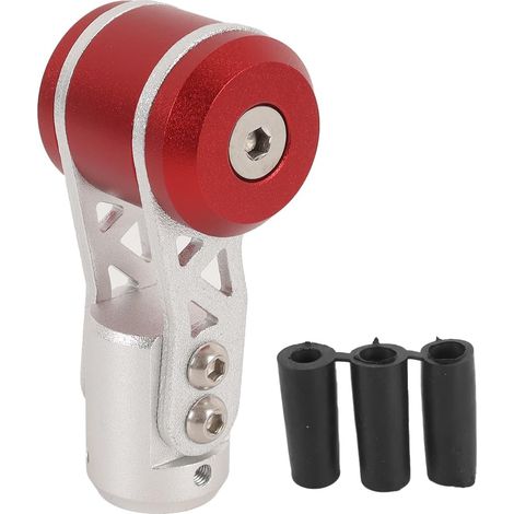 Pommeau de levier de vitesse rouge en forme de T, levier de vitesse en aluminium pour la plupart des véhicules à boîte manuelle et automatique, accessoires de modification (1/5)