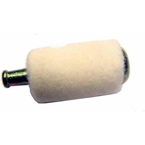 Crépine en feutre adaptable pour HOMELITE, TILLOTSON & autres (universelle). Remplace origine: 69923,OW-802. L: 24mm,Ø: ext.: 14mm,Ø: entrée.: 5mm.