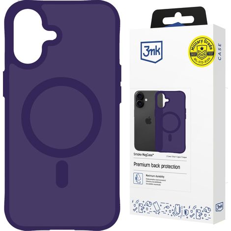 Apple iPhone 17 - 3mk MagCase Gris Fumé Violet (1/5)
