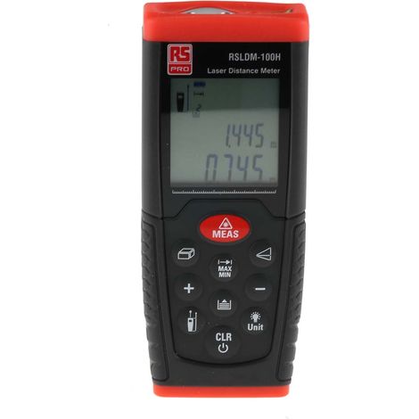 Télémètre laser RS PRO RSLDM-100H d'une portée de 0,05 100m ±1,5 mm Impérial, Métrique ( Prix pour 1 )