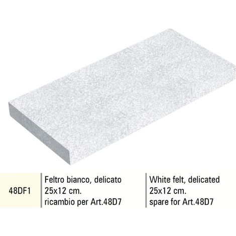 Ricambio per Frattazzo in feltro bianco delicato 25 x 12 cm 48DF1 SIGMA