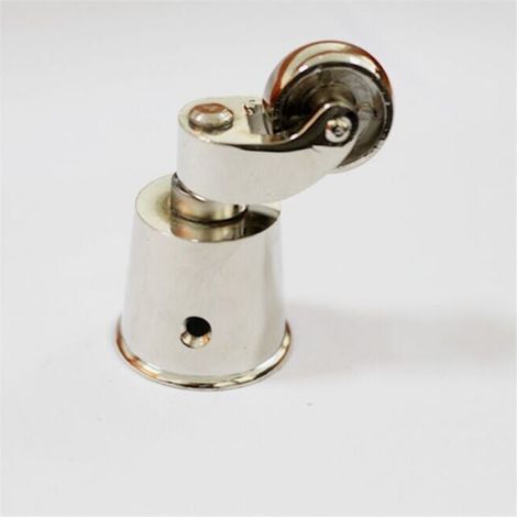 Pack of solid brass swivel casters with screw fastening – Antique vintage style – Universal furniture casters for sofas and tables (1/4)