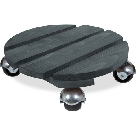 Roule-plante Bois rond anthracite "Basics" 30 cm (1/3)