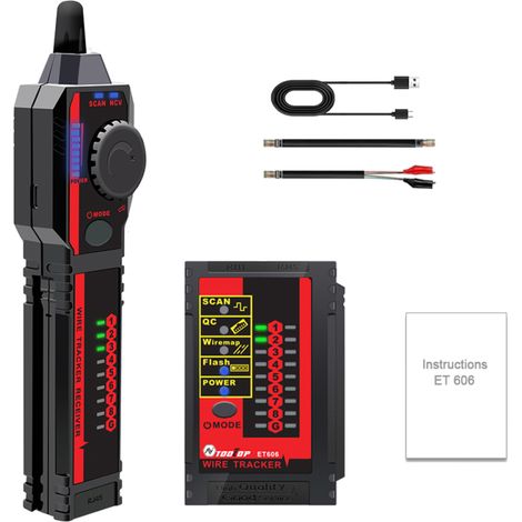 ET606 Netzwerkkabeltester, Kabelanschlusstester, Anzeige für niedrigen Batteriestand