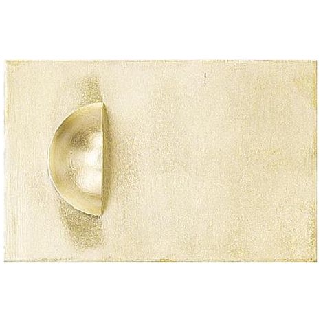 Türstopper aus poliertem Messing, Durchmesser 90 mm