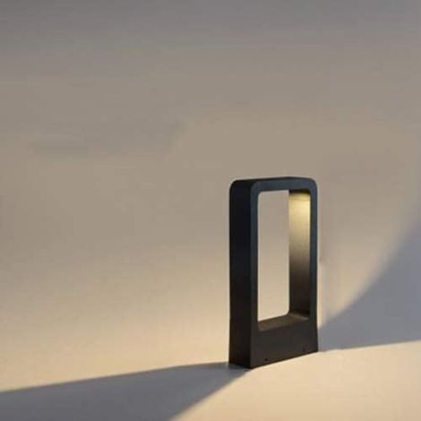 Outdoor lawn light - suitable for gardens, patios, lawns, plazas, etc. - 1 piece, black, 30cm, warm light (1/5)