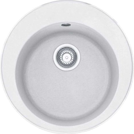 Évier de cuisine Rotondo Fragranit+ ROG610-51 - Ø510 x 200 mm - Blanc artic- Sous-meuble 45 cm - Franke (1/2)