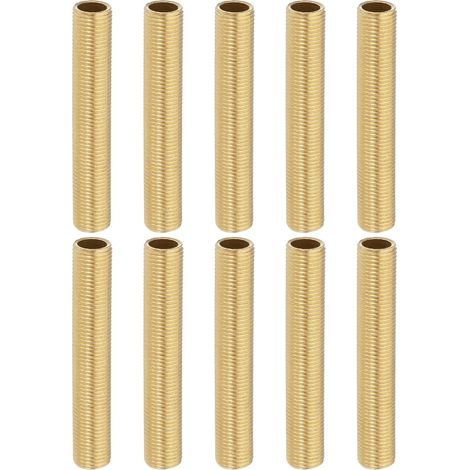10 Pcs Raccord De Tube En Laiton À Filetage Fin 60mm 2.4" Longueur (1/5)