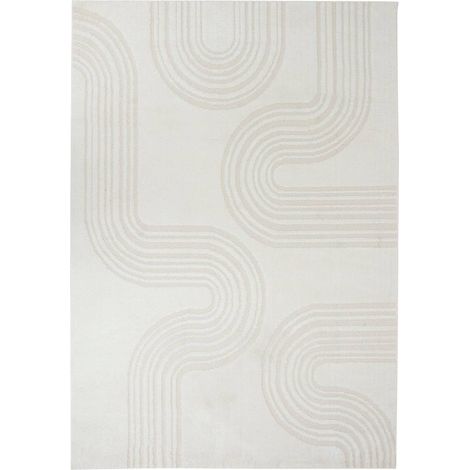 Tappeto anoai bianco effetto lana 200x150 cm - Atmosphera créateur d'intérieur