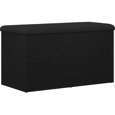 Maison Exclusive - Sitzbank mit Stauraum Schwarz Eichen-Optik 82