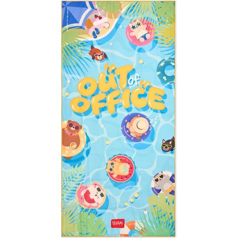 Legami - Telo Mare Leggero, Telo Mare in Microfibra, Salvietta da Spiaggia Compatta, Antisabbia, Asciugatura Rapida, Ultra Assorbente, Asciugamano Salvaspazio, 85 x 180 cm (1/5)
