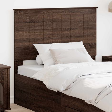 Kopfteil mit Kopfteil Braun Eichen-Optik 100 cm Holzwerkstoff