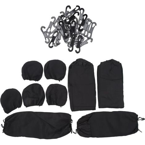 Set completo di coprisedili classici in tessuto FH Group – Vestibilità universale per auto, camion e SUV, tessuto resistente, traspirante, facile da pulire, facile da installare.