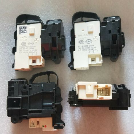 Türschloss für Sanyo DG-F6031W und DG-F60311BCG Frontlader-Waschmaschinen, Türschalter, elektronisches Schloss 00128D