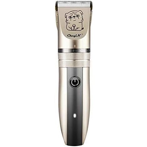 Tondeuse à poils professionnelle 2 en 1 pour chiens, chats et autres animaux, rechargeable et sans fil, silencieuse, avec lame de coupe de 45 cm.-AquaForge