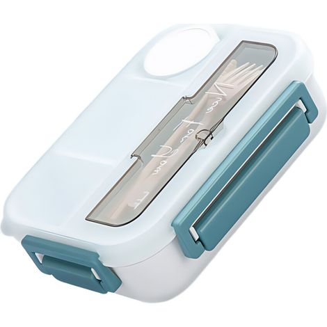 Scatola portatile, contenitore per alimenti, scatola portaoggetti - Grigio