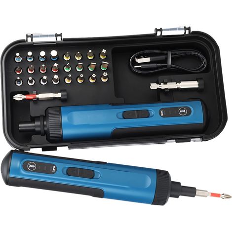 Tournevis électrique portable sans fil avec sac de rangement pour forets (1/5)