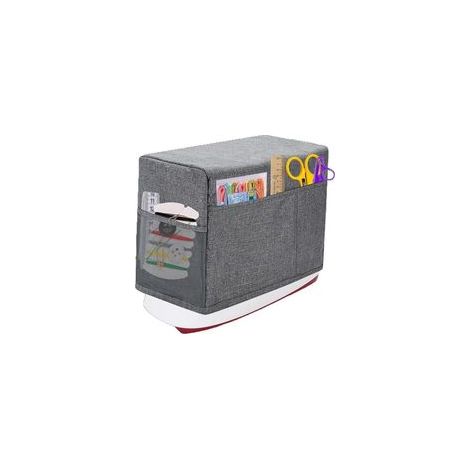 Pochette de Protection pour Machine à Coudre avec Sac de Rangement, Housse Anti - poussière à Coudre Compatible avec la Plupart des Machines Standard Singer Brother (Gris) (1/5)