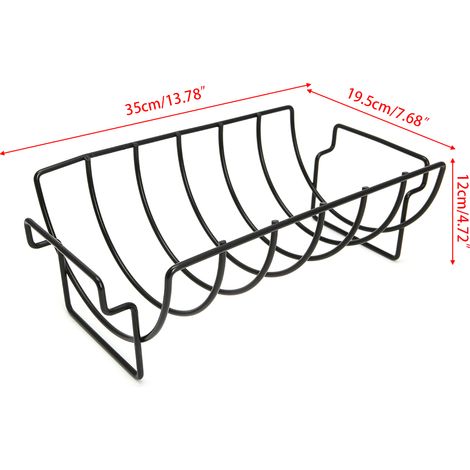Grille de barbecue antiadhésive en fil métallique, support à steaks, grille à côtes levées, torchon de cuisine-AquaForge