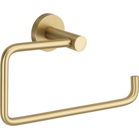 BATHROOM TOWEL HOLDER REA 5610 LEO BRUSH GOLD