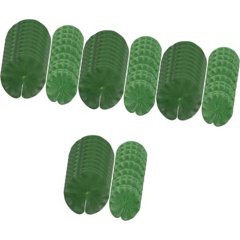 80pièces Lot Lotus Artificielles Flottantes pour Décoration De Bassin Et Aquarium Accessoires De Jardin Réalistes pour Étangs Et Fontaine (1/5)