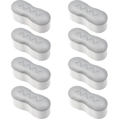 Kit Pare-Chocs pour Abattant de WC – 8 Pièces Auto-Adhésif Puissant, Universel pour Siège Toilette Maison/Hôtel/Restaurant (1/5)
