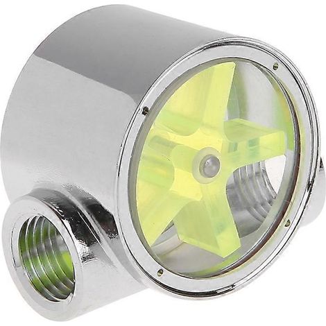 Durchflussmesser für Wasserkühlung, verchromt, 2-Wege, G1/4-Gewindeteile