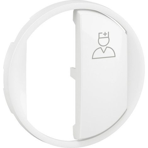 Enjoliveur poussoir d'appel sanitaire Céliane Blanc LEGRAND CB0292 (1/2)