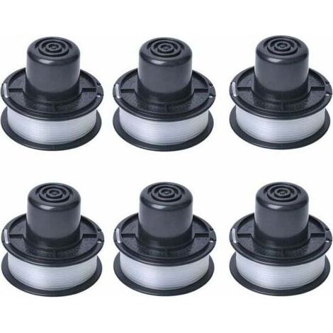 A6226 Bobine compatible avec les tondeuses automatiques Black and Decker Auftipp GL250 / GL310 / GL360 / GL360SB, cordon de 6 m, pack de 6 (1/4)