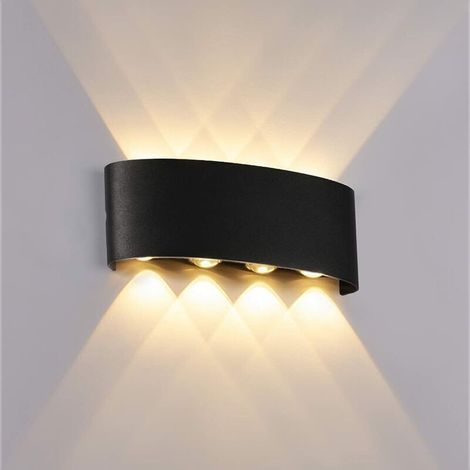 Applique LED 8W à l'extérieur LED à l'intérieur étanche angle de faisceau de 120 ° IP65 éclairage mural design moderne applique murale étanche haut et bas (1/5)