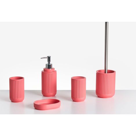Badaccessoires Set 5-teilig HUARMEY Rot