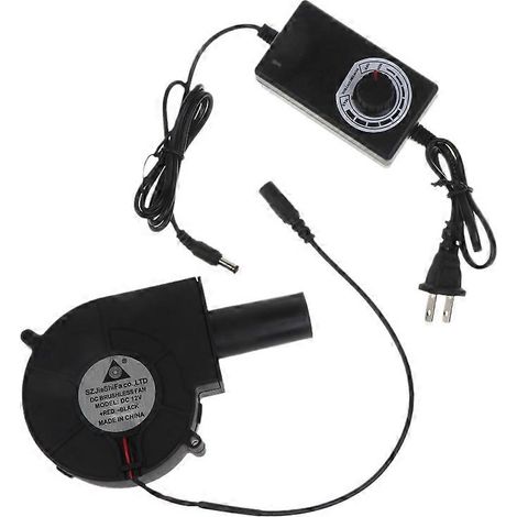 Ventilateur de barbecue DC12V 2A 4000RPM pour allume-feu, idéal pour les barbecues, les pique-niques et le camping (1/5)