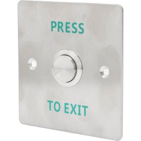 Bouton de sortie de porte Interrupteur de Sortie de Porte Bouton de Déverrouillage Système Contrôle dAccès Acier (1/4)