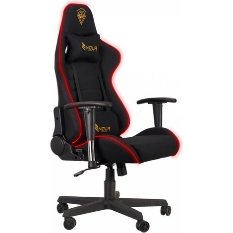 Sedia Ufficio/Gaming NOUA MAO M2 Black con Braccioli 3D e Schienale RGB e Reclinabile (1/4)