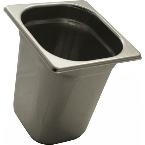 Pentole Agnelli bacinella Gastronorm 1/6 acciaio inossidabile h 20 cm