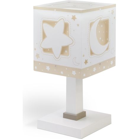 Lampe de chevet ou de table enfant Moonlight Beige Étoiles, 63231NB, G4 - LED 4 W - Ampoule incluse (1/4)