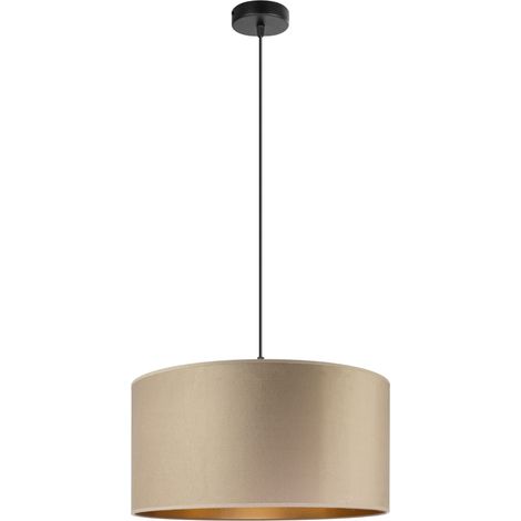 Tornado AL1 Lampe, cappuccino-goldener Samt (1/5)