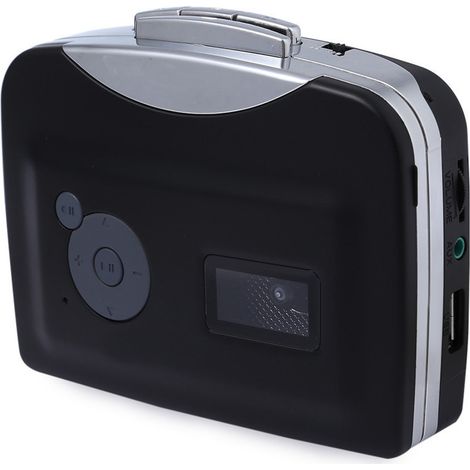 USB Tape Signal Converter Tape to MP3 Cassette player Walkman Stereo Straight to USB Stick, Black-TONCHEAN (1/5)