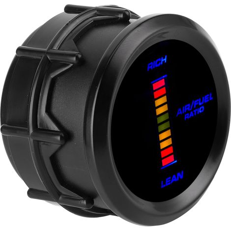 Jauge universel rapport air-carburant indicateur LED bleu 52mm diamètre instrument auto (1/5)